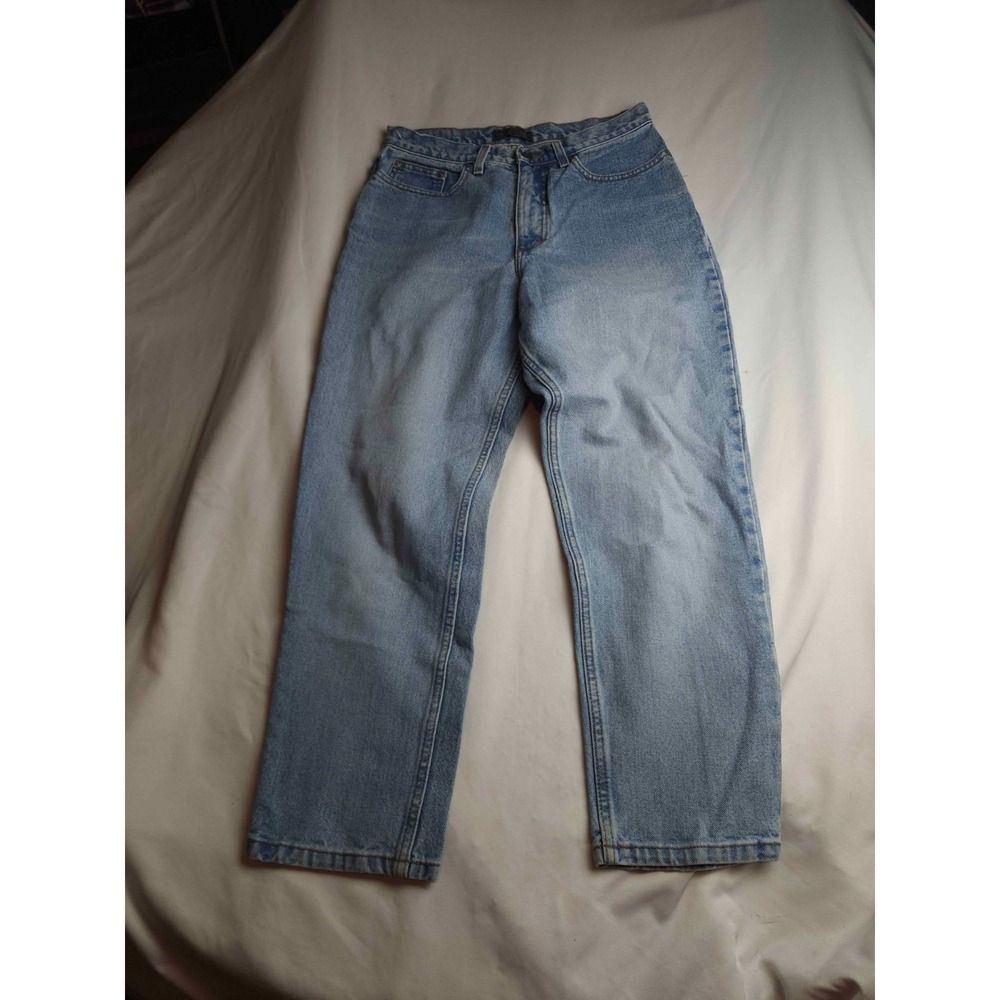 Relativity Mom Jeans Womens Size 8P Blue Medium Wash Denim Cotton Pockets Casual